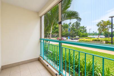 Balcony Image of 1600 Sq.ft 3 BHK Apartment / Flat for rent in Brigade Cornerstone Utopia, Varthur Bengaluru for Rs. 63000