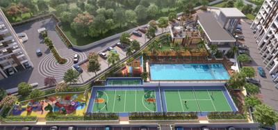 Image of 1172 Sq.ft 2 BHK Apartment / Flat for sale in Nyati Esteban II, Undri, Pune for Rs. 8100010
