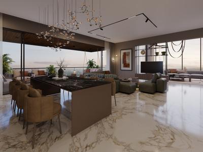 Kitchen Image of 4455 Sq.ft 4 BHK Apartment / Flat for sale in Seventh Stark Torre, Science City Ahmedabad for Rs. 37000000