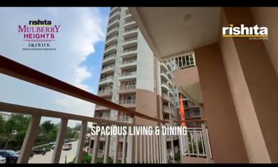 Balcony Image of 1550 Sq.ft 3 BHK Apartment / Flat for sale in Rishita Mulberry Heights, Sushant Golf City Lucknow for Rs. 16577768