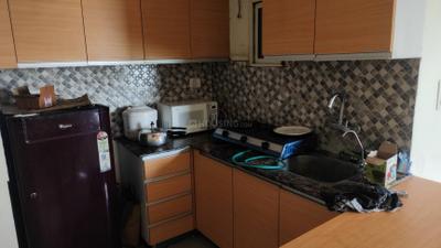 Kitchen Image of 477 Sq.ft 1 RK Studio for rent in Supertech Czar Suites, Omicron I Greater Noida for Rs. 18000
