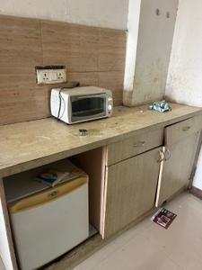 Kitchen Image of 380 Sq.ft 1 RK Studio for rent in Qube Hebitac Apartment , Knowledge Park 3 Greater Noida for Rs. 12000