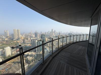Balcony Image of 2700 Sq.ft 3 BHK Apartment / Flat for sale in Lodha World Crest, Lower Parel Mumbai for Rs. 140000000
