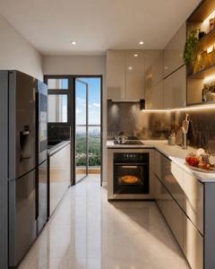 Kitchen Image of 1350 Sq.ft 3 BHK Apartment / Flat for sale in Shree Miraya, New Town Kolkata for Rs. 18600000
