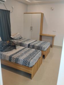 Bedroom Image of 300 Sq.ft 1 RK Builder Floor for rent in Financial District Hyderabad for Rs. 24000