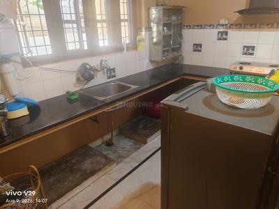 Kitchen Image of 950 Sq.ft 2 BHK Builder Floor for rent in Mohkampur Dehradun for Rs. 15000