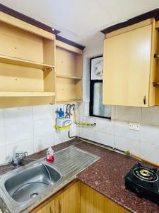 Kitchen Image of 719 Sq.ft 1 BHK Apartment / Flat for rent in Ansal Celebrity Suites, Palam Vihar Gurgaon for Rs. 32000