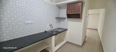 Kitchen Image of 583 Sq.ft 1 BHK Independent House for rent in Murugeshpalya Bengaluru for Rs. 22000