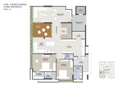 Image of 4653 Sq.ft 4 BHK Apartment / Flat for sale in Avibhanam Panache, Vaishno Devi Circle, Ahmedabad for Rs. 18000000