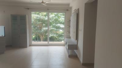 Living Room Image of 1100 Sq.ft 2 BHK Apartment / Flat for rent in Bhartiya Nikoo Homes Phase 2, Thanisandra Bengaluru for Rs. 55000