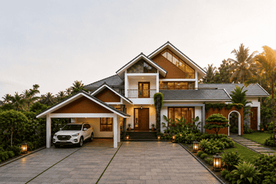 Building Image of 2000 Sq.ft 3 BHK Villa for sale in Punkunnam Thrissur for Rs. 11800000