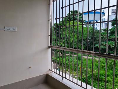 Balcony Image of 1200 Sq.ft 3 BHK Apartment / Flat for rent in New Town Kolkata for Rs. 25000