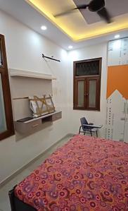 Bedroom Image of 600 Sq.ft 1 BHK Builder Floor for rent in Hari Nagar New Delhi for Rs. 16000