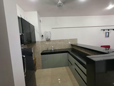 Kitchen Image of 639 Sq.ft 1 BHK Studio for rent in Lodha Belmondo, Gahunje Pune for Rs. 40000