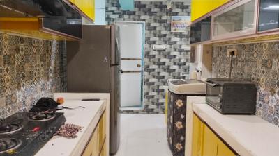 Kitchen Image of 650 Sq.ft 1 BHK Apartment / Flat for rent in CIDCO Fam CHS, Kopar Khairane Navi Mumbai for Rs. 40000