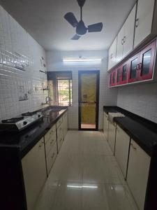 Kitchen Image of 550 Sq.ft 1 BHK Apartment / Flat for rent in Kandivali East Mumbai for Rs. 32000