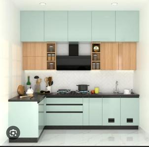 Kitchen Image of 950 Sq.ft 2 BHK Apartment / Flat for sale in DLF Pink Town House, DLF Phase 3 Gurgaon for Rs. 6200000