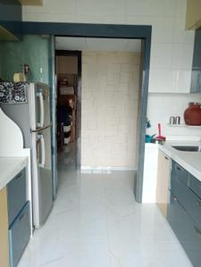 Kitchen Image of 990 Sq.ft 3 BHK Apartment / Flat for rent in Runwal Anthurium, Mulund West Mumbai for Rs. 105000