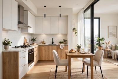 Kitchen Image of 650 Sq.ft 1 BHK Farm House for sale in Noida Extension Greater Noida for Rs. 4200000