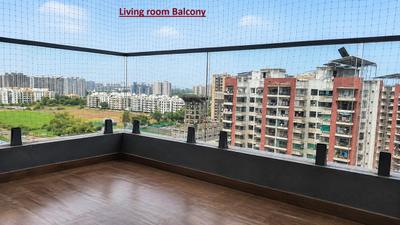 Balcony Image of 2152 Sq.ft 3 BHK Apartment / Flat for rent in Devshree Iconic, Jahangir Pura Surat for Rs. 25000