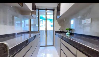 Kitchen Image of 600 Sq.ft 1 BHK Apartment / Flat for sale in Raj Shree Shashwat, Mira Road East Mira Bhayandar for Rs. 7700000