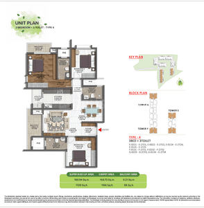 Image of 1323 Sq.ft 3 BHK Apartment / Flat for sale in Brigade Sanctuary, Thigala Chowdadenahalli, Bengaluru for Rs. 22000000
