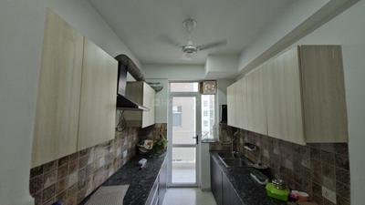 Kitchen Image of 1500 Sq.ft 3 BHK Apartment / Flat for rent in Sushma Joynest ZRK 1, Gazipur Zirakpur for Rs. 17000