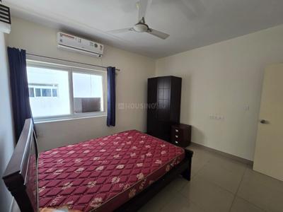 Bedroom Image of 1200 Sq.ft 2.5 BHK Apartment / Flat for rent in Mantri Webcity, Narayanapura Bengaluru for Rs. 50000