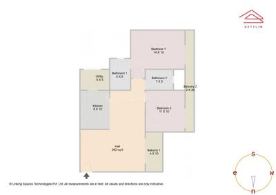 Image of 1180 Sq.ft 2 BHK Apartment / Flat for sale in Goyal Orchid Greens by Goyal &amp; co | Hariyana Group, Kannuru, Bengaluru for Rs. 13500000