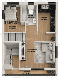 Image of 1600 Sq.ft 3 BHK Independent House for sale in Iyyappanthangal, Chennai for Rs. 13000000