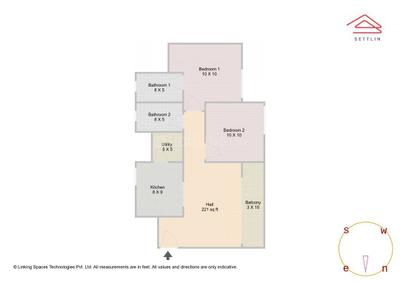 Image of 998 Sq.ft 2 BHK Apartment / Flat for sale in Godrej Park Retreat by Godrej Properties Ltd. , Chikkakannalli, Bengaluru for Rs. 16000000