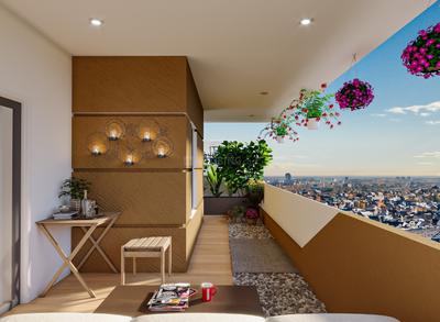 Balcony Image of 1865 Sq.ft 3 BHK Apartment / Flat for sale in Anmol Terrasa, Miyapur Hyderabad for Rs. 14000000