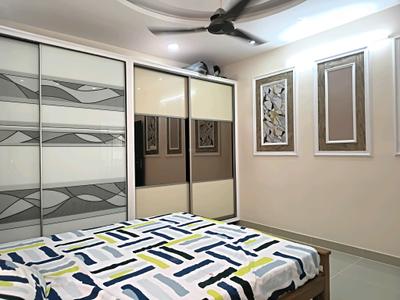 Bedroom Image of 1500 Sq.ft 3 BHK Apartment / Flat for rent in Kalyan Nagar Bengaluru for Rs. 75000