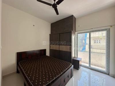 Bedroom Image of 650 Sq.ft 1 BHK Builder Floor for rent in HSR Layout Bengaluru for Rs. 33000