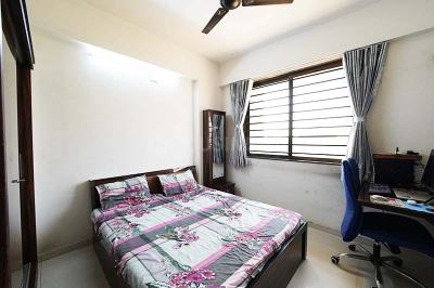 Bedroom Image of 1665 Sq.ft 3 BHK Apartment / Flat for sale in Dwarkesh Nilkanth Avenue, Odhav Ahmedabad for Rs. 6000000