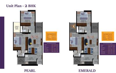 Image of 820 Sq.ft 2 BHK Apartment / Flat for sale in Sky High Towers D1 D2, Hinjawadi Phase 2, Pune for Rs. 5800000