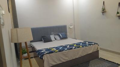 Bedroom Image of 1000 Sq.ft 1 BHK Builder Floor for rent in Mahalakshmi Nagar Indore for Rs. 20000