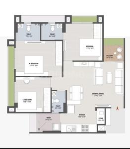 Image of 2050 Sq.ft 3 BHK Apartment / Flat for sale in Skyvue 126, Satellite, Ahmedabad for Rs. 15000000