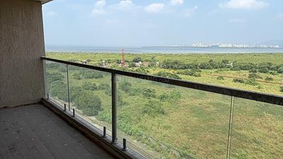 Balcony Image of 1300 Sq.ft 2 BHK Apartment / Flat for rent in Shreenathji Delta Riviera, Ulwe Navi Mumbai for Rs. 55000