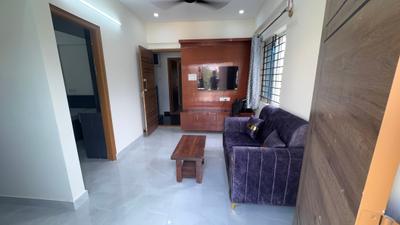 Living Room Image of 600 Sq.ft 1 BHK Apartment / Flat for rent in Bommanahalli Bengaluru for Rs. 24995
