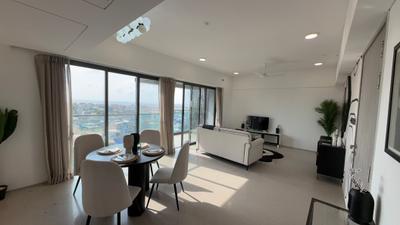 Living Room Image of 1400 Sq.ft 3 BHK Apartment / Flat for sale in Khar Danda Mumbai for Rs. 96800000