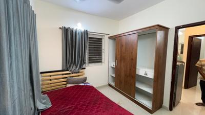 Bedroom Image of 1000 Sq.ft 2 BHK Apartment / Flat for rent in Thanisandra Bengaluru for Rs. 25000