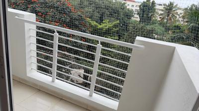 Balcony Image of 1550 Sq.ft 3 BHK Apartment / Flat for rent in Aisshwarya Excellency, Dooravani Nagar Bengaluru for Rs. 65000