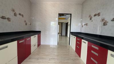 Kitchen Image of 1490 Sq.ft 3 BHK Apartment / Flat for rent in Shree Sawan Lifestyle, Kharghar Navi Mumbai for Rs. 55000