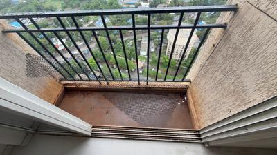 Balcony Image of 664 Sq.ft 1 BHK Apartment / Flat for rent in Vijay Orovia, Hiranandani Estate Thane for Rs. 23000