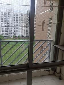 Balcony Image of 1250 Sq.ft 3 BHK Apartment / Flat for rent in Unitech Uniworld City, New Town Kolkata for Rs. 30000