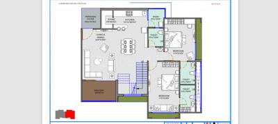 Image of 2430 Sq.ft 3 BHK Apartment / Flat for sale in Kudasan, Gandhinagar for Rs. 9700000