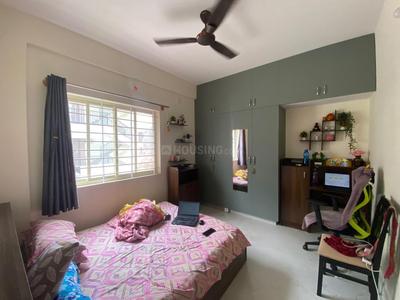 Bedroom Image of 650 Sq.ft 1 BHK Builder Floor for rent in Murugeshpalya Bengaluru for Rs. 28000