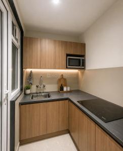 Kitchen Image of 500 Sq.ft 1 RK Builder Floor for rent in Sector 30 Gurgaon for Rs. 25000
