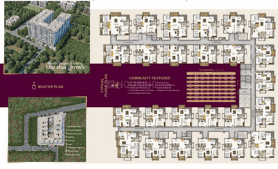 Image of 1276 Sq.ft 2 BHK Apartment / Flat for sale in Anuhar Gautami Heights, Miyapur, Hyderabad for Rs. 10000000